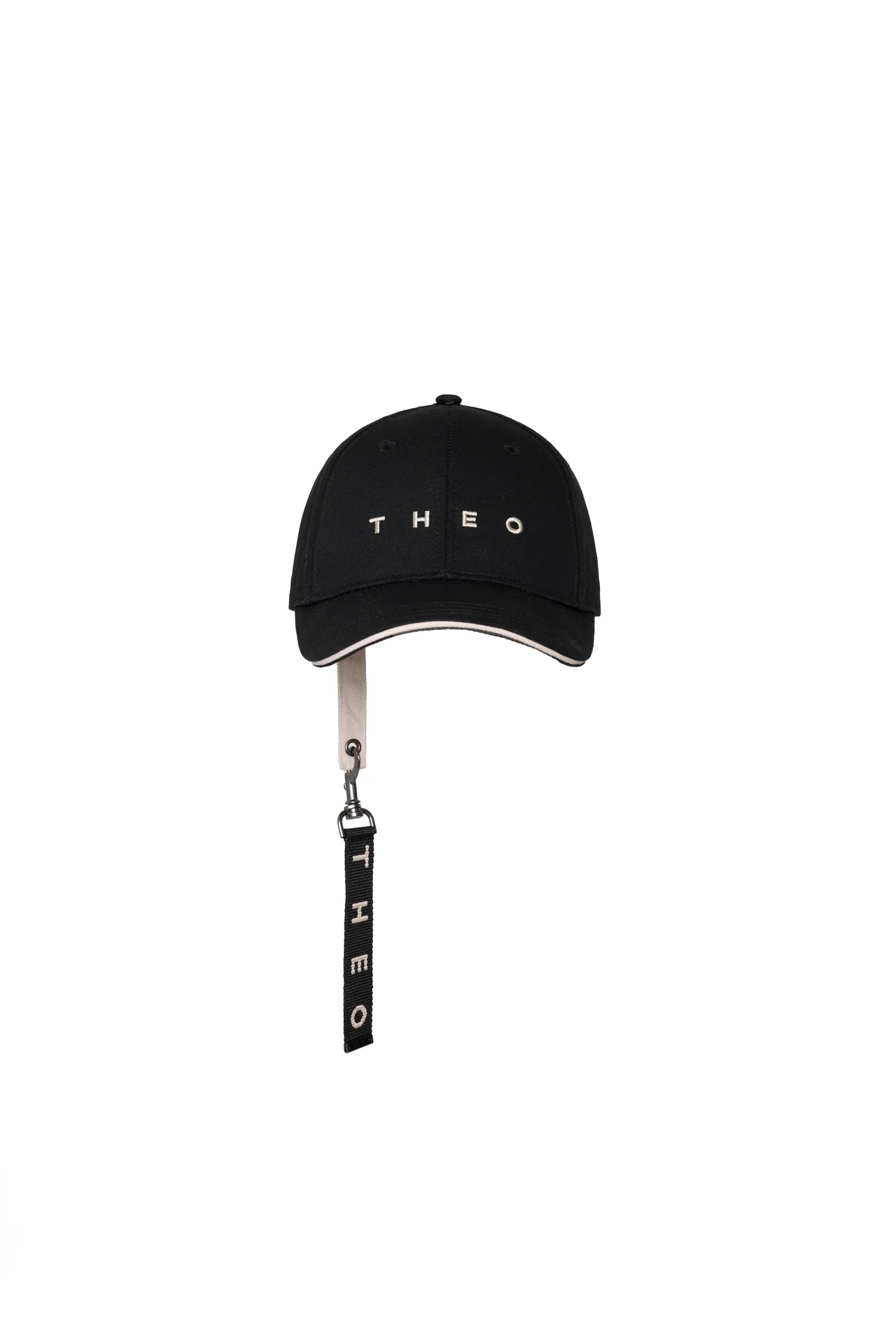 THEO CAP  WITH KEYCHAIN IN BLACK