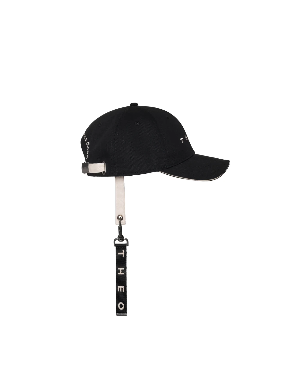 THEO CAP  WITH KEYCHAIN IN BLACK