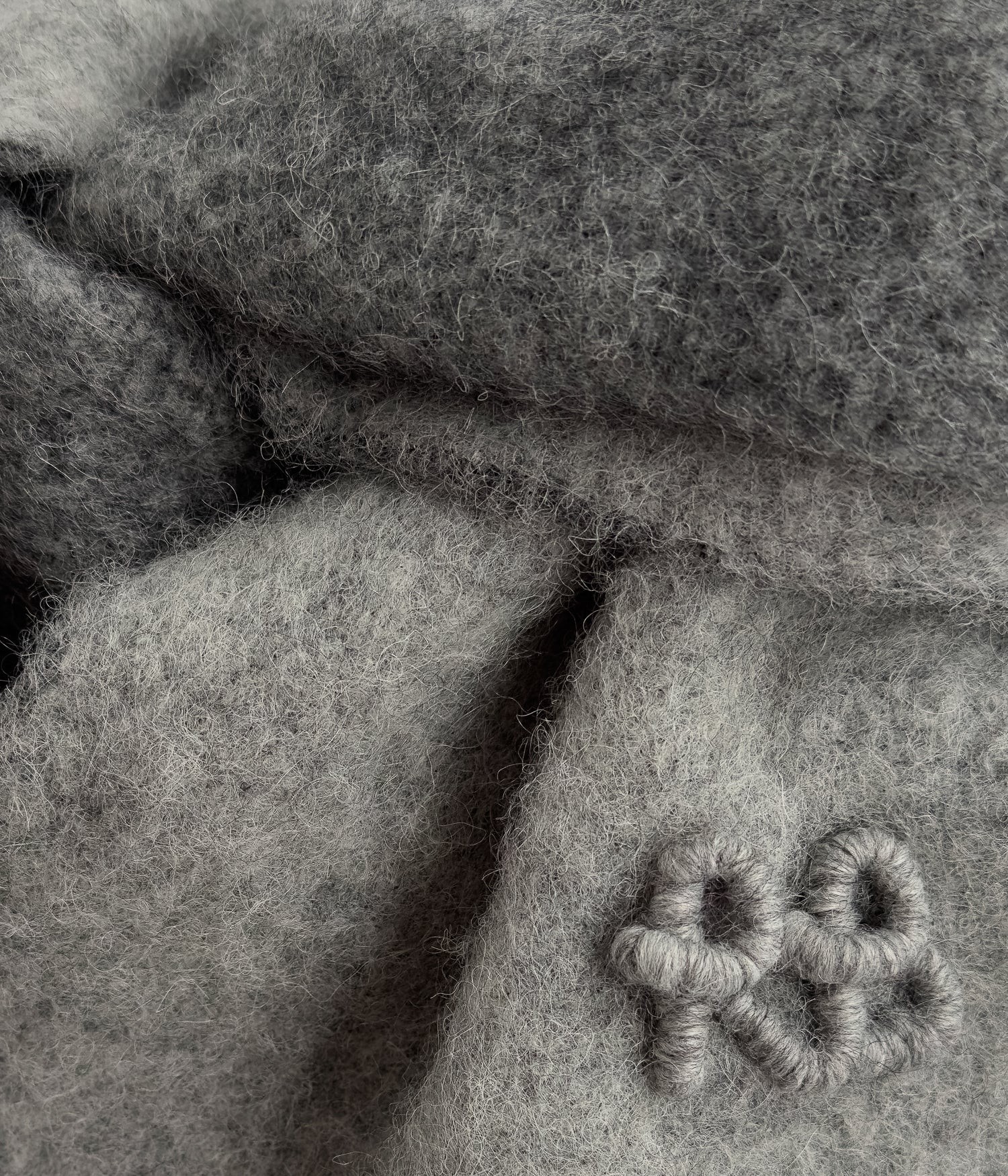 SCARF RB-LOGO IN GREY