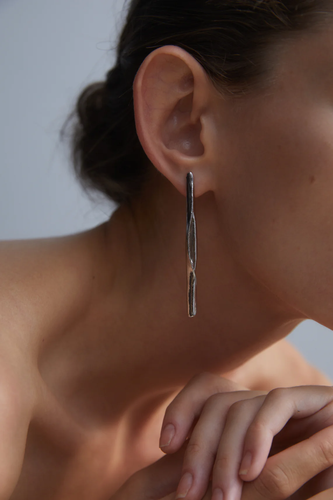 ROLL EARRINGS IN SILVER